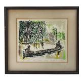 1971 Ralph Misiak Signed Limited Edition Serigraph