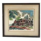 1971 Ralph Misiak Signed Limited Edition Serigraph