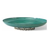 Kyes Moirï¿½ Glaze Enameled Tray 12.5 Dia