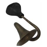Vintage Brass Squeeze Bulb Horn
