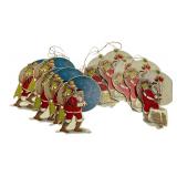 Merrimack 1985 Die-Cut Santa Ornaments