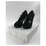 Bakers Lynette Black Suede 5" Heels Size 7.5 M