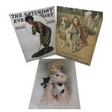 Set of 3 Metal Advertising & Magazine Signs