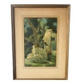 Edward Osmond Pierrot & Pierrette Print