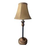 Small Metal Table Lamp with Fabric Shade