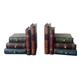 Pair of Faux Book Hidden Drawer Bookends