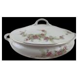 Crooksville China Co. Floral Covered Serving Dish