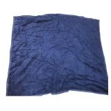 Navy Blue Fleece Throw Blanket