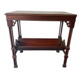 Mahogany Book Trough Side Table
