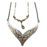1928 & Assorted Costume Collar Necklaces