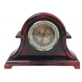 Last Supper Faux Woodgrain Mantle Clock 12.5"