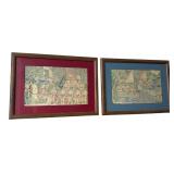Pair of Framed Balinese Style Artworks