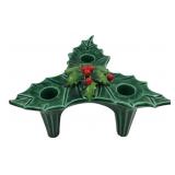 Holt-Howard 1965 Ceramic Holly Candle Holder