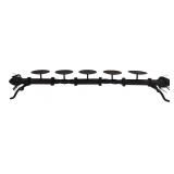 Wrought Iron 5-Pillar Candle Holder