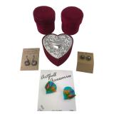 Lois Hill, Lori Bonn Earrings & Boxes Lot