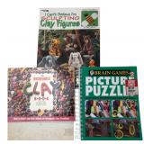 Lot of 3 Craft and Puzzle Books