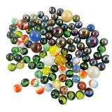 Assorted Glass Marbles Lot Shooters Cat