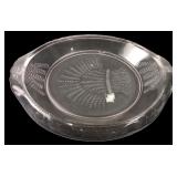 Pink Pressed Glass Our Daily Bread Platter