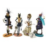 Westland Giftware Catwalk Cat Figurines Set of 4