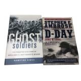 Lot of 2 WWII History Books Sides & Ambrose