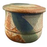 David Crane Studio Pottery Lidded Jar 3.5" H