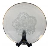 VTG Century Germany Crystal Lace Platter 12"