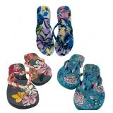 Vera Bradley Flip Flops Set of 3 Size 8