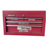 Benchtop Red Metal 4-Drawer Tool Box