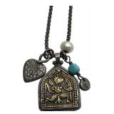 Silpada 925 Sterling Silver Popcorn Charm Necklace
