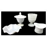 E.O. Brody & Assorted Milk Glass Group