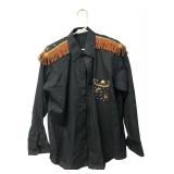 HYPER Embellished Western Fringe Shirt