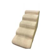 Aedisman Tan Cushioned 5-Step Pet Stairs 22x32"
