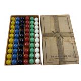 VTG Vitro Agate Co. Boxed Set of 50 Marbles
