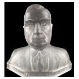 M.J. Owens Commemorative Frosted Glass Bust