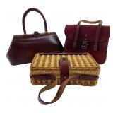 Etienne Aigner Wicker & Leather Handbags