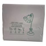 WERFOP Dark Green Flower LED Table Lamp