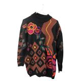 I.B. Diffusion Beaded Floral Sweater Size M