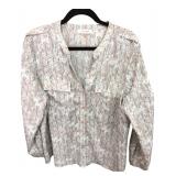 Calvin Klein Snakeskin Print Blouse XL