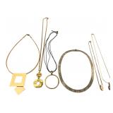 Assorted Goldtone Statement Necklaces Lot