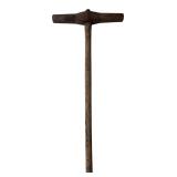 Vintage Iron T-Handle Earth Tamper