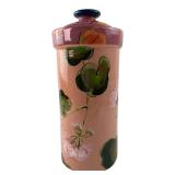 Droll Designs Hand Painted Ceramic Canister 12"