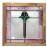 Art Nouveau Style Stained Glass Panel