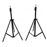 Pair of Adjustable Tripod Light Stands