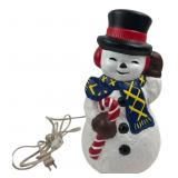 Vintage Ochs 80 Ceramic Light-Up Snowman