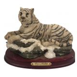 Classic Wildlife White Tiger Figurine