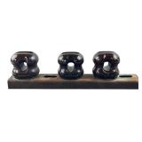 Joslyn Porcelain 3-Spool Secondary Rack