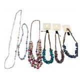 c.A.K.e. Lot of 6 Beaded Costume Necklaces