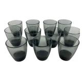 MCM Libbey Smoke Gray Glass Tumblers - 11