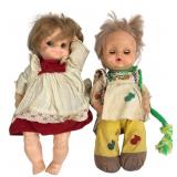 Playmates Toys Pair of 1976 Dolls