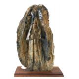 Modernist Carved Stone Praying Figure 9 H